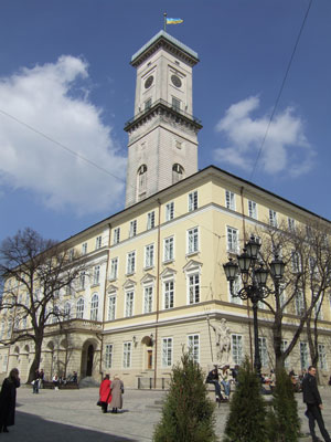 Lvov Town Hall Clock Tower